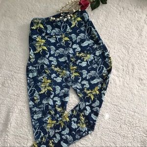 LuLaRoe leggings, blue floral